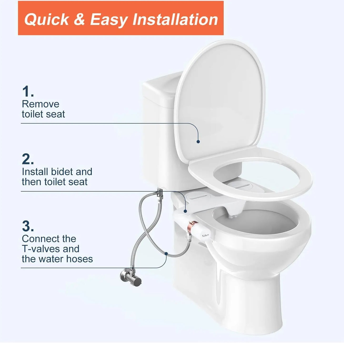 Bidet per WC leggero