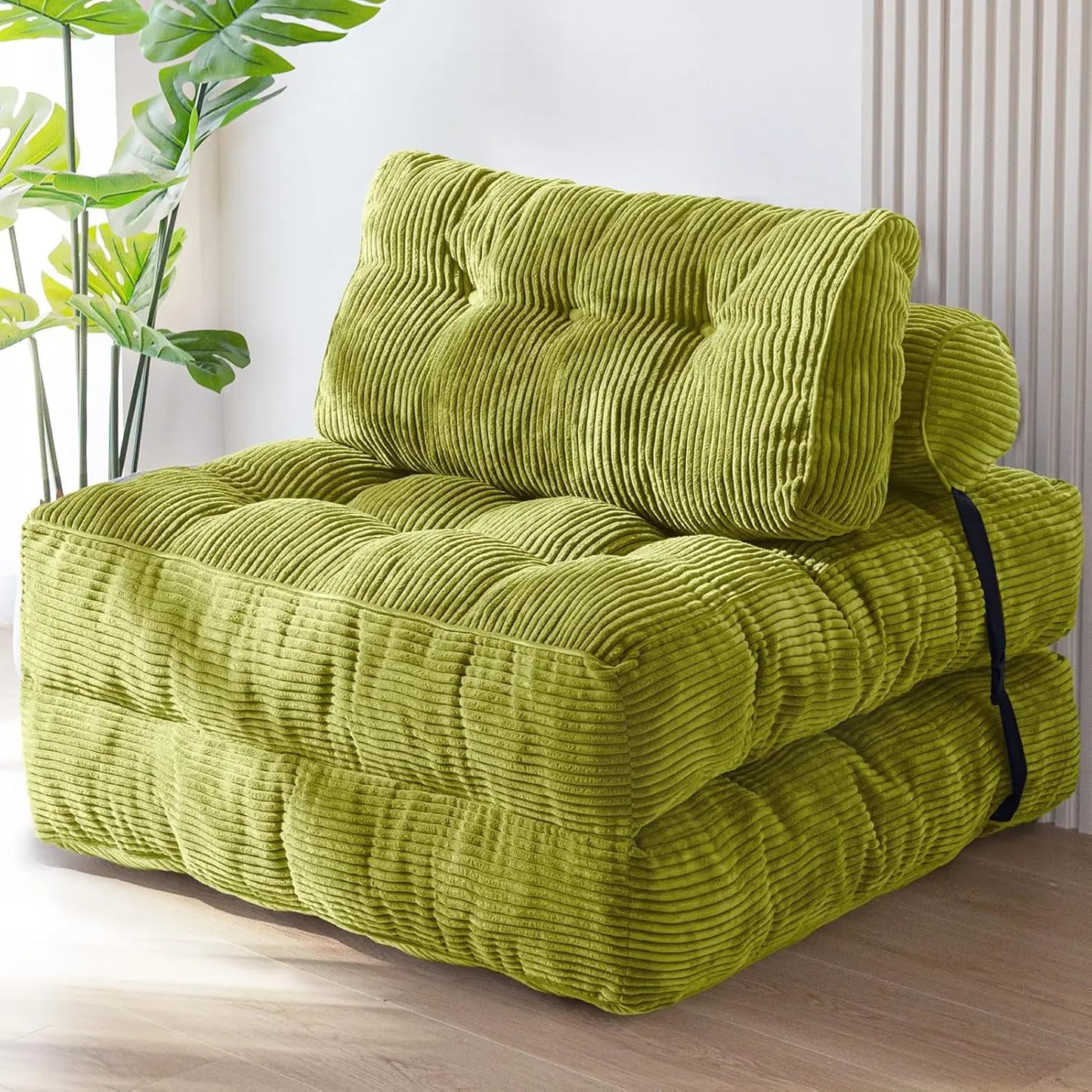 Vacuum Compression Sofa Foldable Simple Fabric Corner Modular Couch Floor Multi Function Nordic Living Room Bedroom Decoration