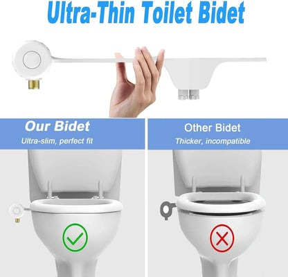 Attacco per bidet a doppio ugello