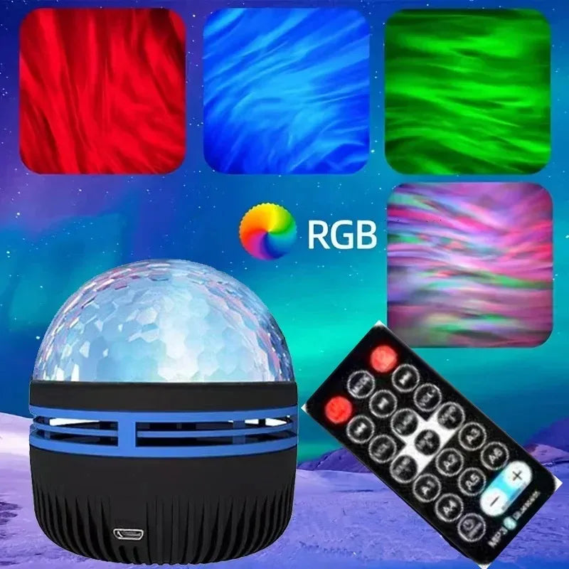 LED Ocean Wave Star Projector - 7-Color Galaxy