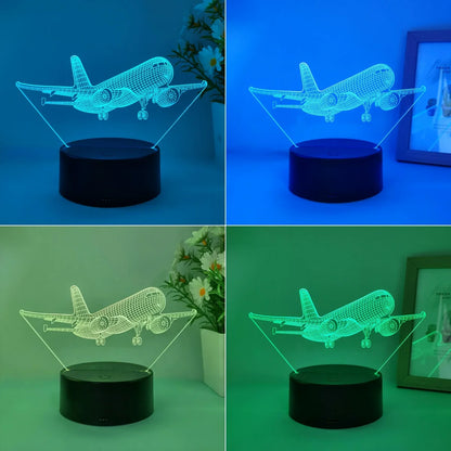 Flying Enthusiast 3D Night Lamp