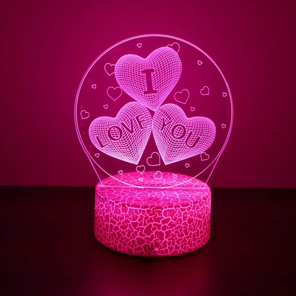 HeartGlow Night Light