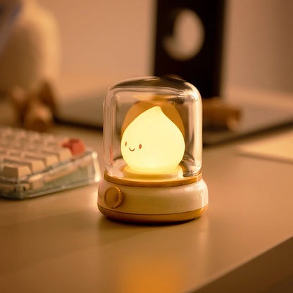 SleepyFlame White Noise Lamp