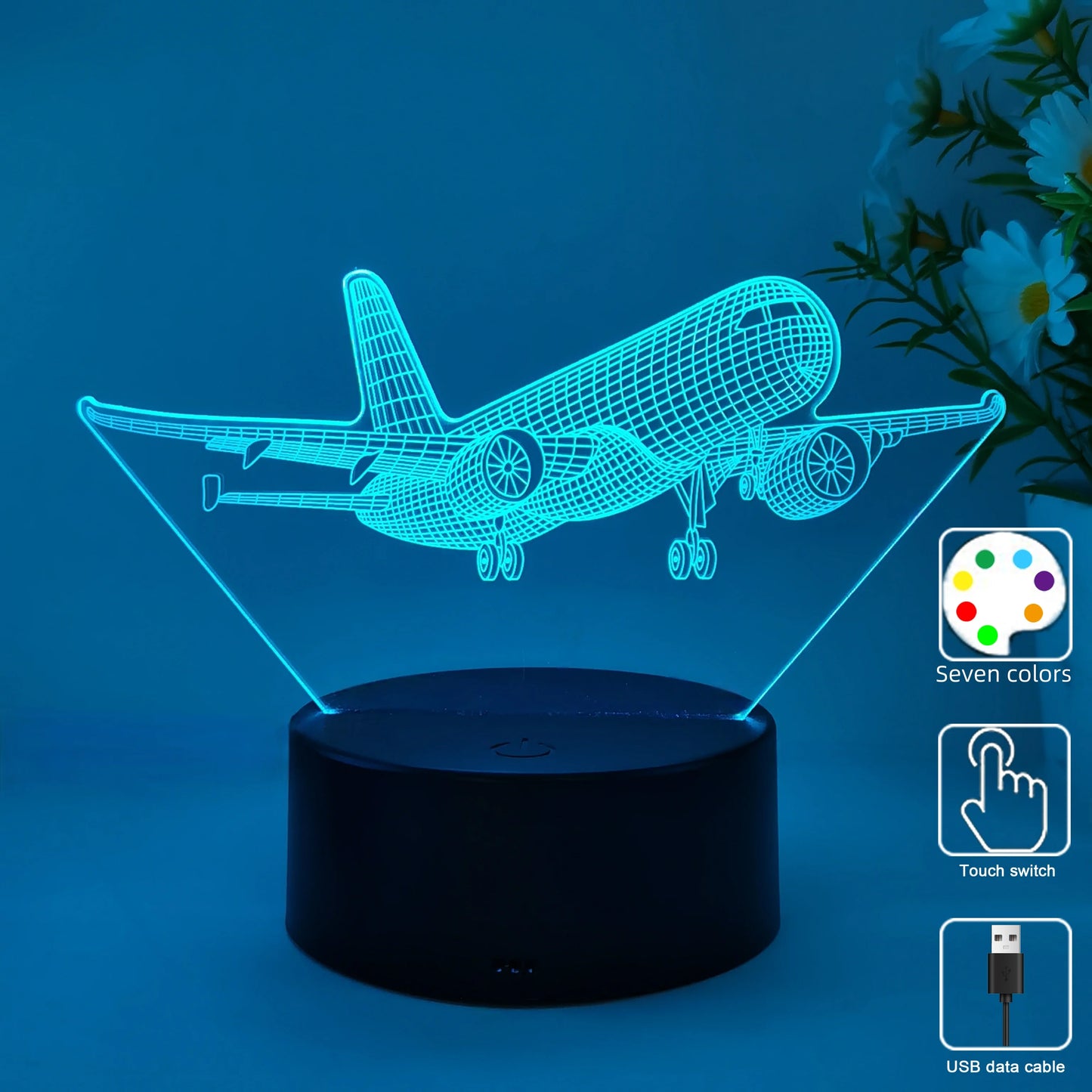Flying Enthusiast 3D Night Lamp
