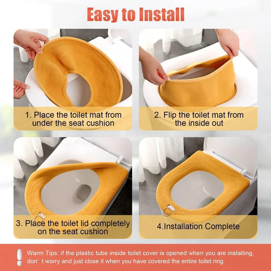 Copri Sedile WC Morbido in Tessuto Lavabile