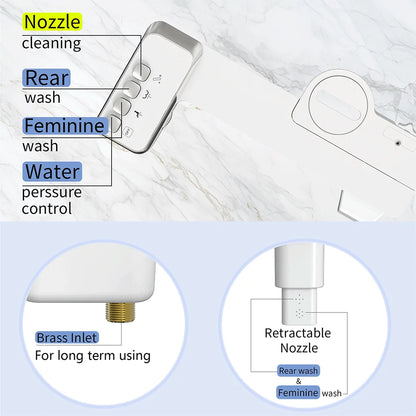 Attacco per bidet a doppio ugello