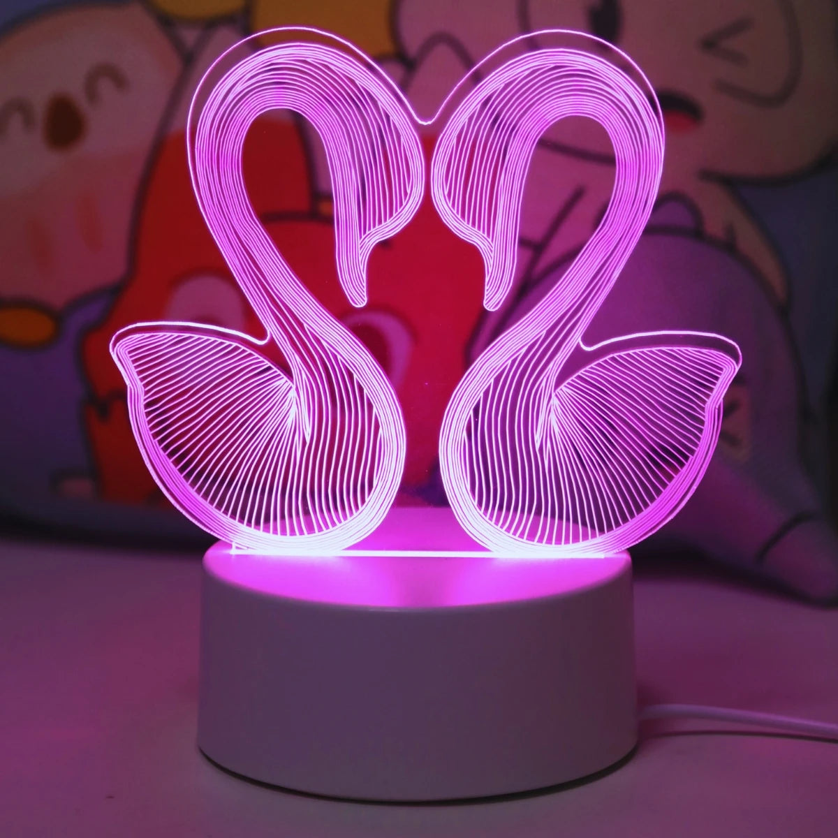 3D Swan Night Lamp