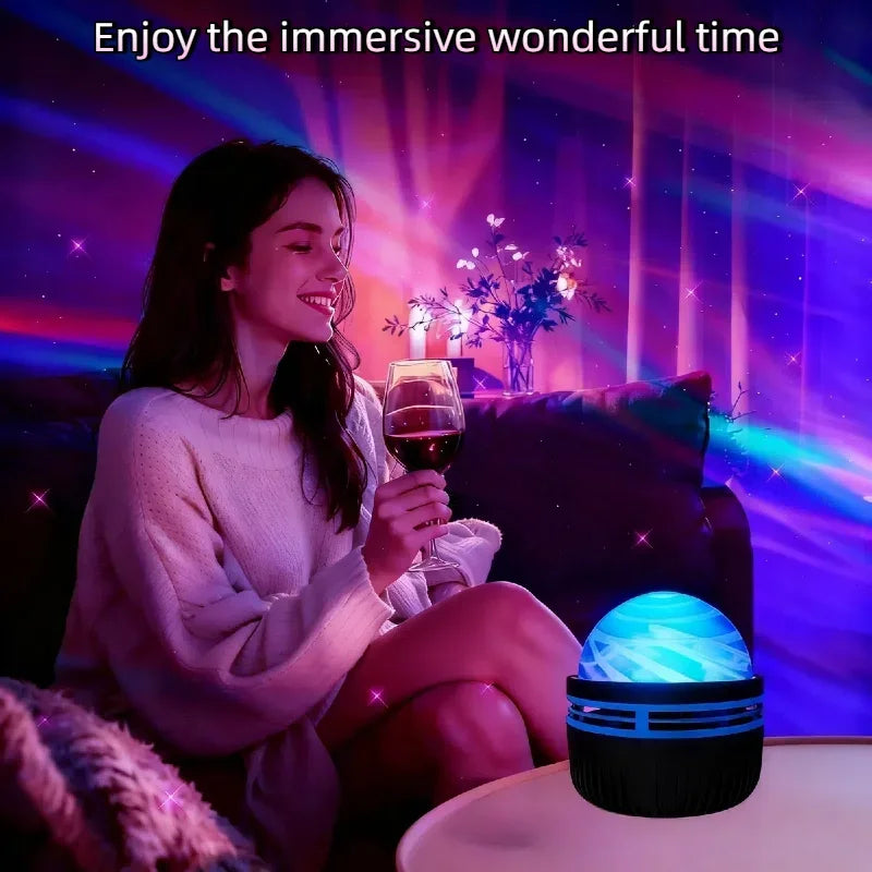 LED Ocean Wave Star Projector - 7-Color Galaxy