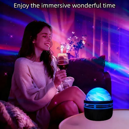 LED Ocean Wave Star Projector - 7-Color Galaxy