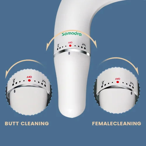 Attacco bidet ultra sottile SAMODRA per sedile WC - Doppio ugello, pressione dell'acqua regolabile, spruzzatore non elettrico