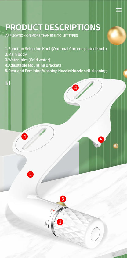 Bidet a pressione regolabile