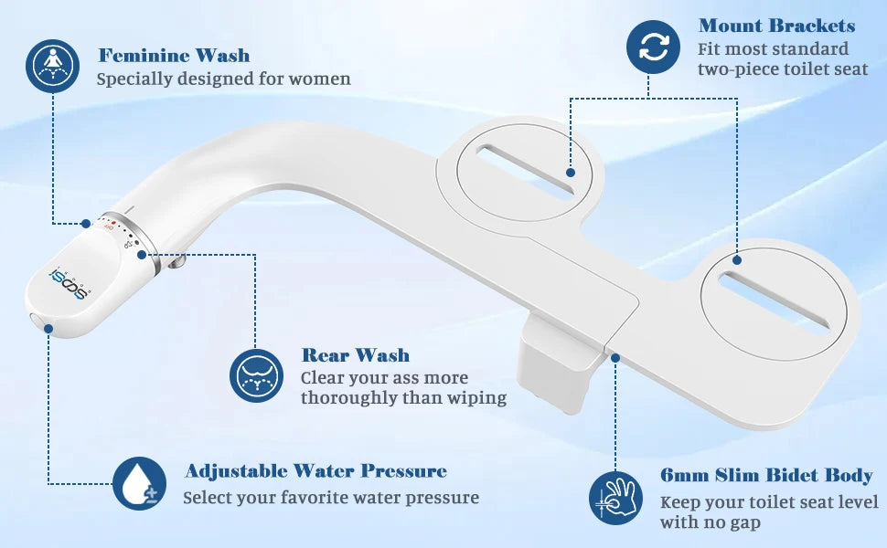 Spruzzatore per bidet a pressione regolabile