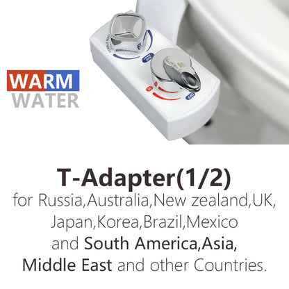 Bidet Non Elettrico Acqua Calda e Fredda con Doppio Ugello