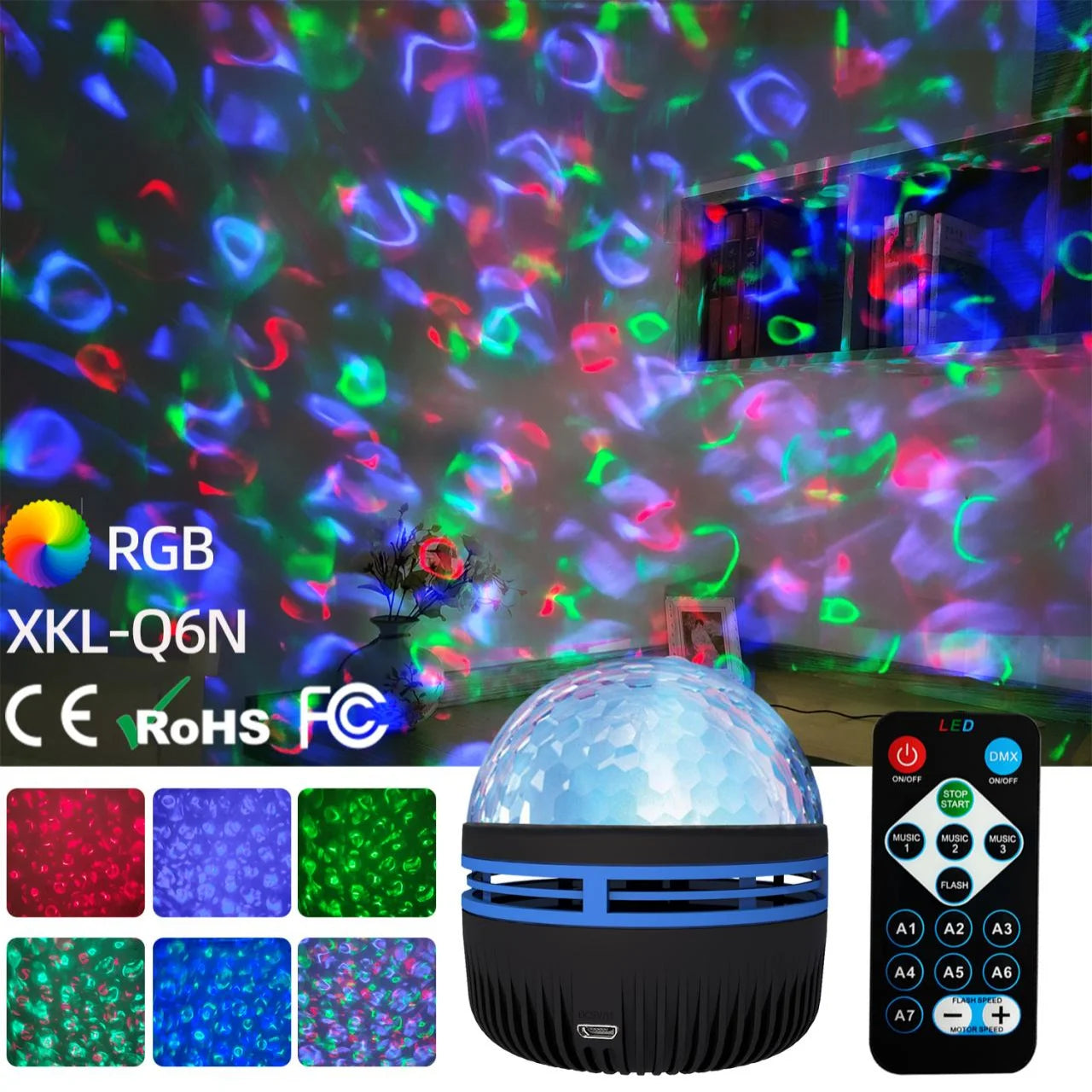 Colorful Star Projector Light
