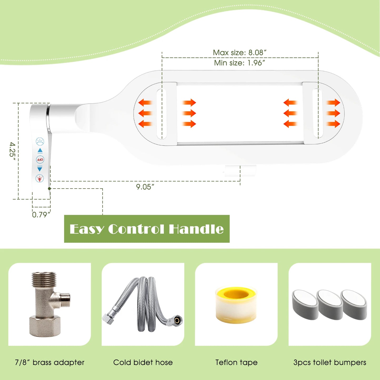 Bidet per lavaggio posteriore e femminile