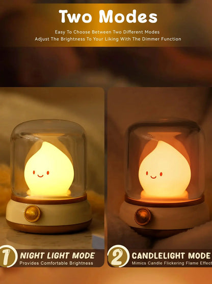 SleepyFlame White Noise Lamp